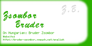 zsombor bruder business card